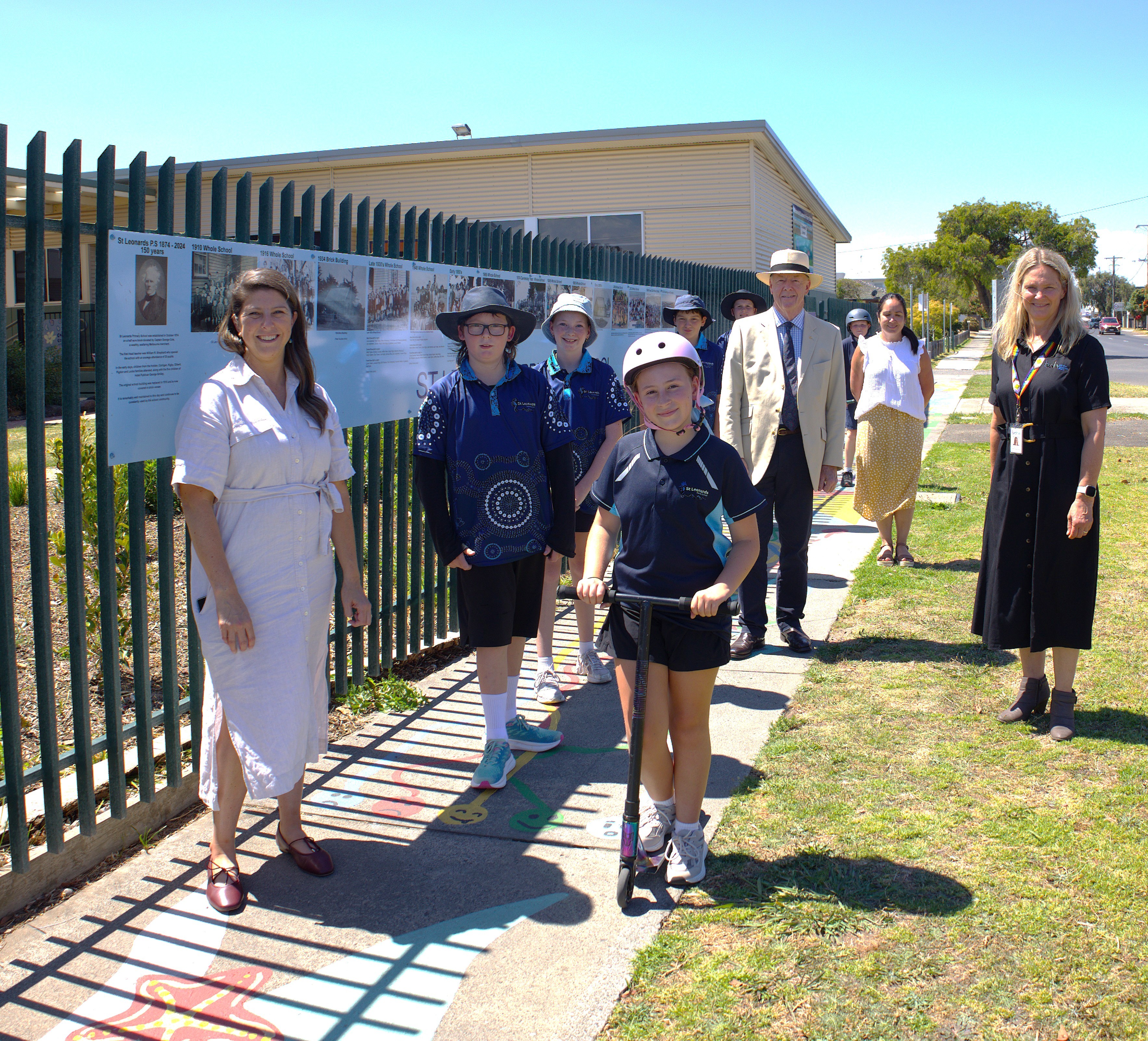 St Leonards Footpath Mural Gets Students Moving to School Main Image